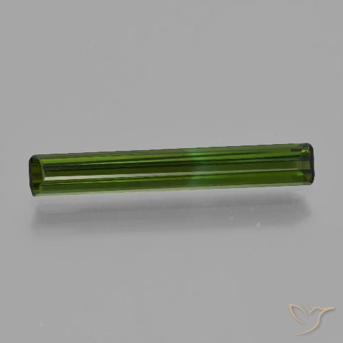 1.24ct Natürlicher Mittelgrün Turmalin, Smaragdschliff, VS