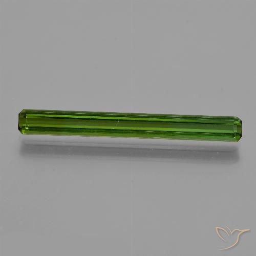 1.94ct Natürlicher Mittelgrün Turmalin, Oktagonschliff, VS, Photo A