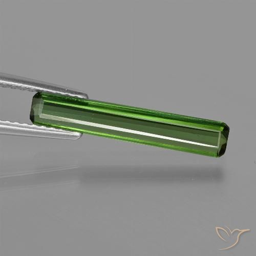 1.21ct Natürlicher Mittelgrün Turmalin, Smaragdschliff, VS