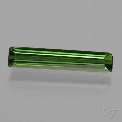 1.20ct Natürlicher dunkelgrün Turmalin, Oktagonschliff, VVS-VS, Photo A
