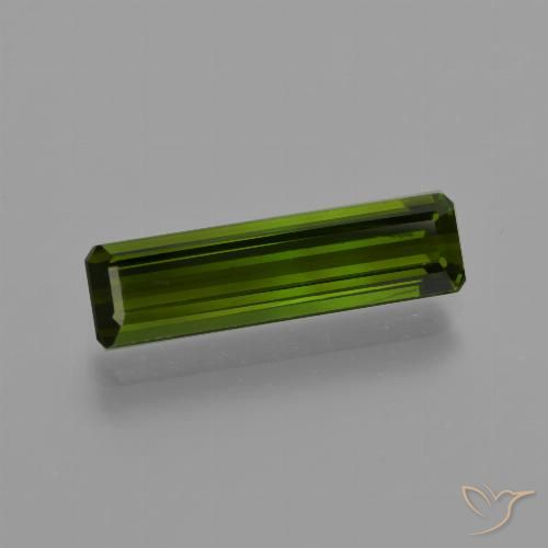 2.36ct Natürlicher Mittelgrün Turmalin, Smaragdschliff, VVS-VS