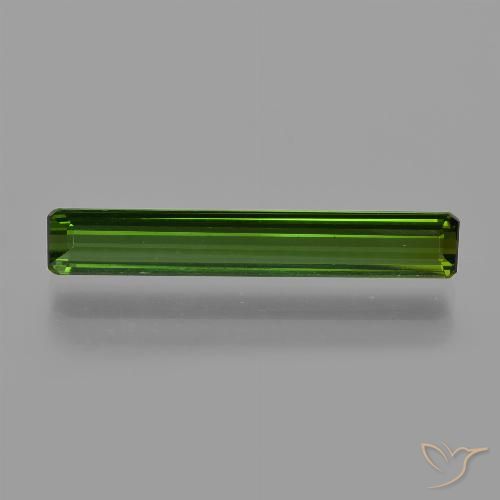 2.21ct Natürlicher dunkelgrün Turmalin, Smaragdschliff, VS