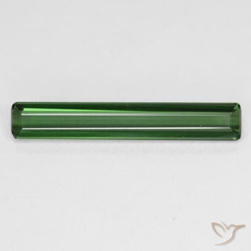 2.01ct Natürlicher dunkelgrün Turmalin, Smaragdschliff, VS