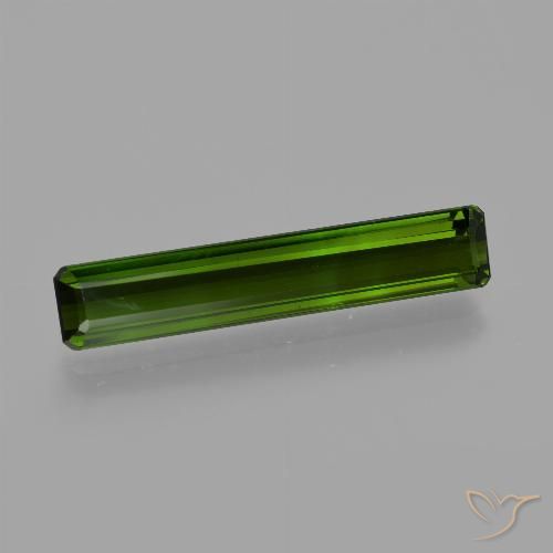 2.83ct Natürlicher tiefgrün Turmalin, Smaragdschliff, VVS-VS