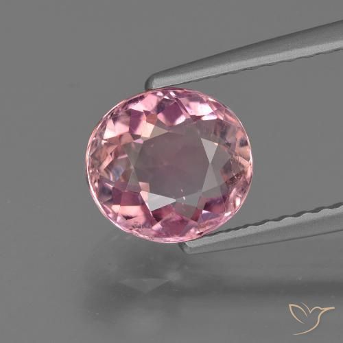 1.58ct Natürlicher hellrosa Turmalin, Oval, VS