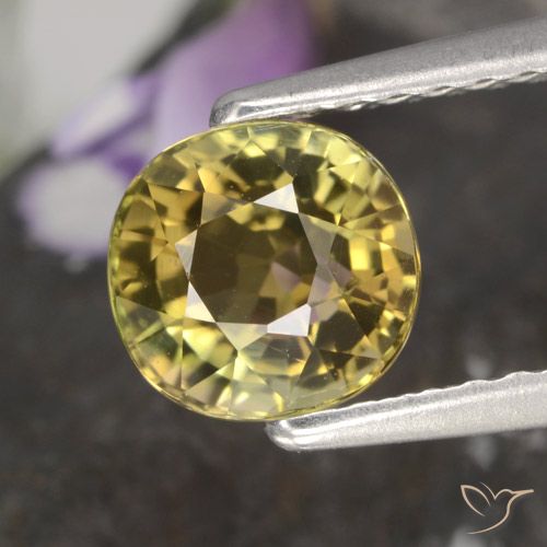 1.13ct Natürlicher gold-braun Turmalin, Oval, VVS