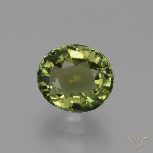 1.17ct Natürlicher Warmes Grün Turmalin, Oval, VVS