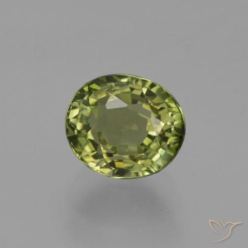1.14ct Natürlicher Waldgrün Turmalin, Oval, VVS