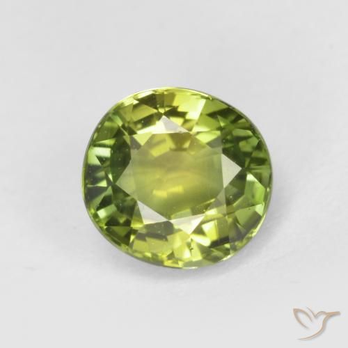 0.98ct Natürlicher tiefgrün Turmalin, Oval, VS, Photo A
