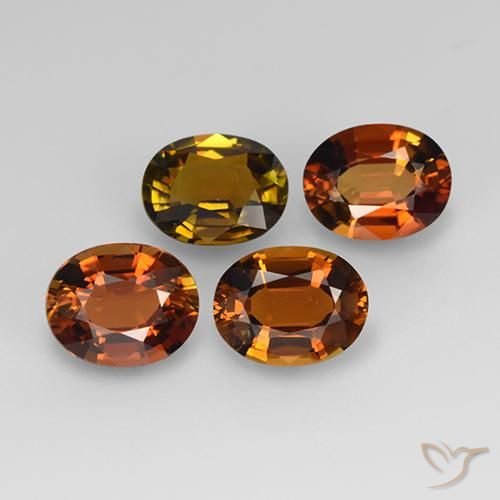 3.01 ct natürliche Erdiges Braun Turmalin-Edelsteine, Oval, VS