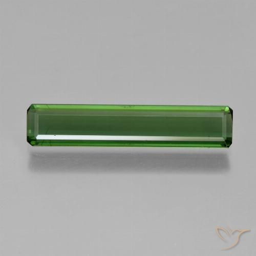 1.56ct Natürlicher tiefgrün Turmalin, Smaragdschliff, VS