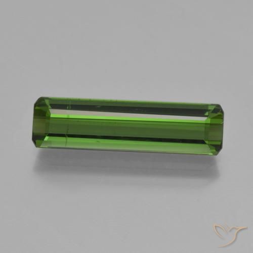 2.11ct Natürlicher tiefgrün Turmalin, Smaragdschliff, VS-SI