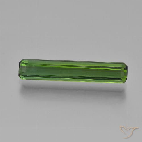 2.20ct Natürlicher dunkelgrün Turmalin, Smaragdschliff, VVS