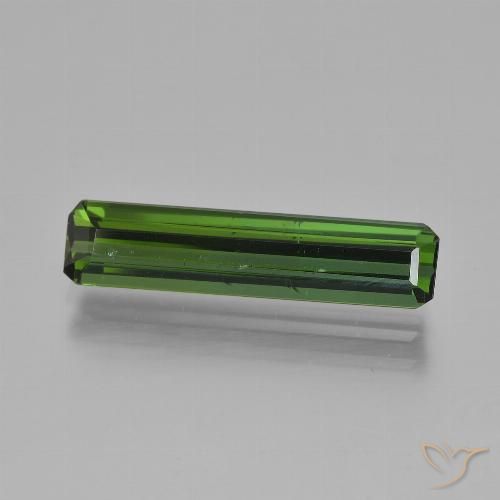 2.70ct Natürlicher dunkelgrün Turmalin, Oktagonschliff, VS, Photo A