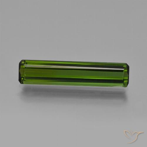 2.33ct Natürlicher Dunkles Erdgrün Turmalin, Smaragdschliff, VS