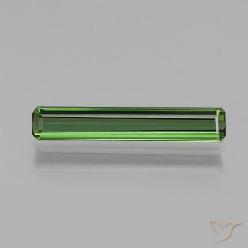 1.40ct Natürlicher Erdiges Grün Turmalin, Smaragdschliff, VVS