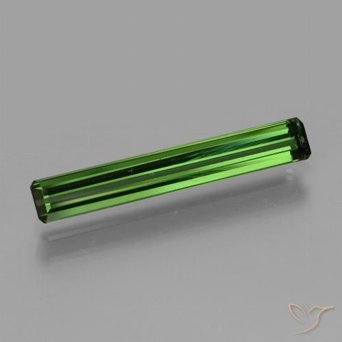 1.54ct Natürlicher tiefgrün Turmalin, Smaragdschliff, VVS