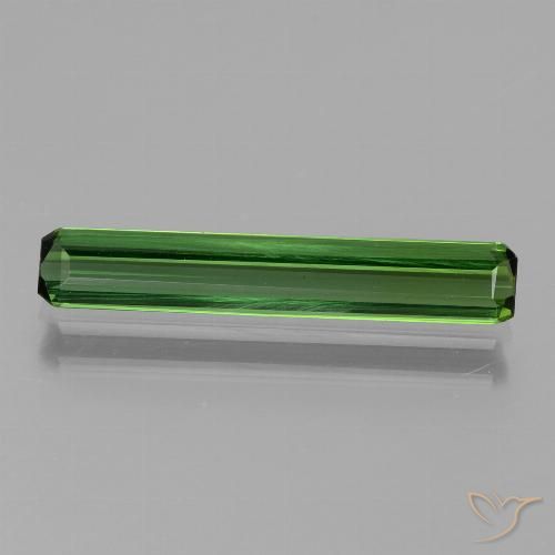 1.54ct Natürlicher Mittelgrün Turmalin, Smaragdschliff, VVS