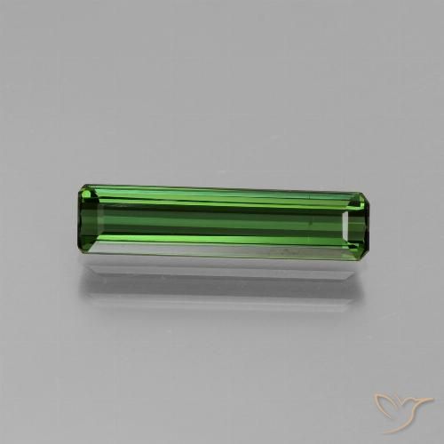 1.50ct Natürlicher tiefgrün Turmalin, Smaragdschliff, VS-SI