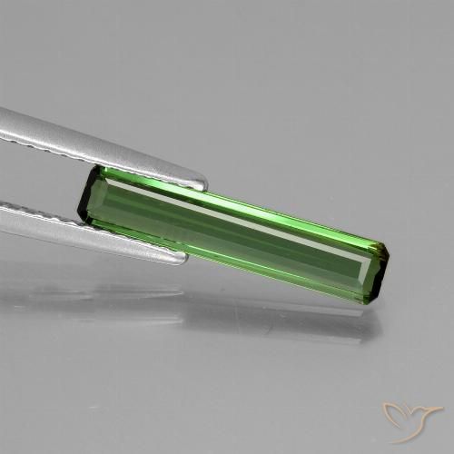 1.01ct Natürlicher tiefgrün Turmalin, Smaragdschliff, VS
