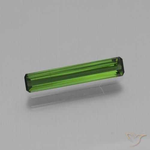 1.15ct Natürlicher Mittelgrün Turmalin, Smaragdschliff, VS