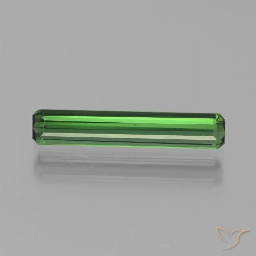 1.80ct Natürlicher tiefgrün Turmalin, Smaragdschliff, VVS-VS