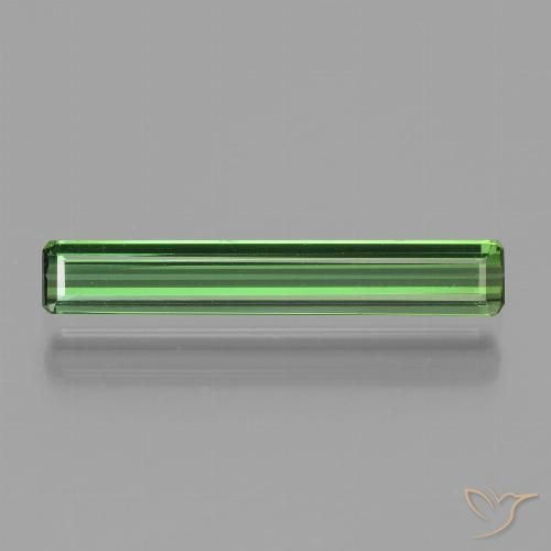 1.37ct Natürlicher Mittelgrün Turmalin, Smaragdschliff, VVS