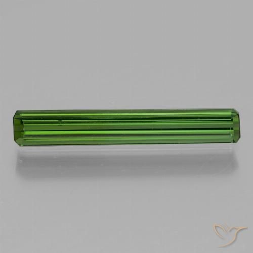 1.24ct Natürlicher Mittelgrün Turmalin, Smaragdschliff, VVS-VS