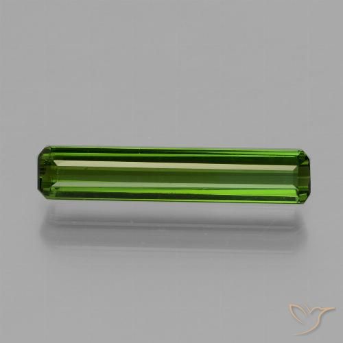 1.49ct Natürlicher Mittelgrün Turmalin, Oktagonschliff, VVS, Photo A