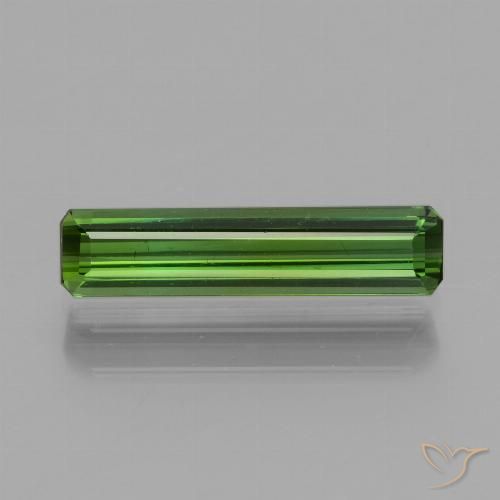 1.26ct Natürlicher tiefgrün Turmalin, Smaragdschliff, VS