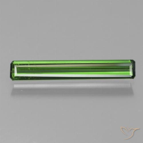 1.08ct Natürlicher Grün Turmalin, Oktagonschliff, VS, Photo A