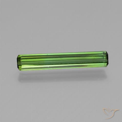 0.99ct Natürlicher tiefgrün Turmalin, Smaragdschliff, VS