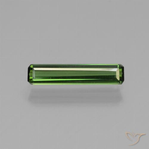 0.88ct Natürlicher Erdiges Grün Turmalin, Smaragdschliff, VVS