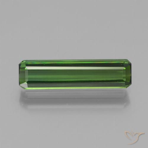 1.82ct Natürlicher dunkelgrün Turmalin, Smaragdschliff, VS