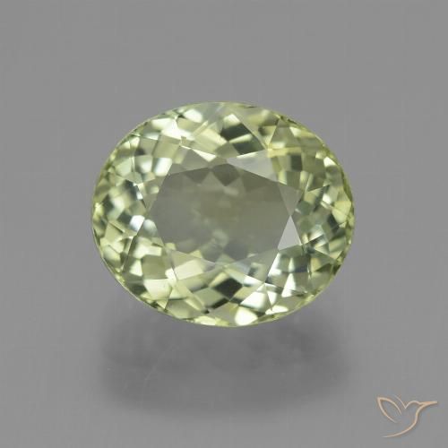 3.61ct Natürlicher Mittelgrün Turmalin, Oval, VVS