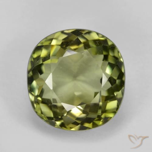 6.58ct Natürlicher tiefgrün Turmalin, Kissen, VVS