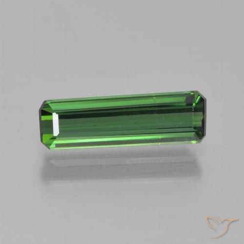 1.05ct Natürlicher Grün Turmalin, Smaragdschliff, VVS-VS