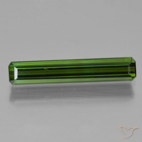 1.25ct Natürlicher Dunkles Erdgrün Turmalin, Smaragdschliff, VVS-VS