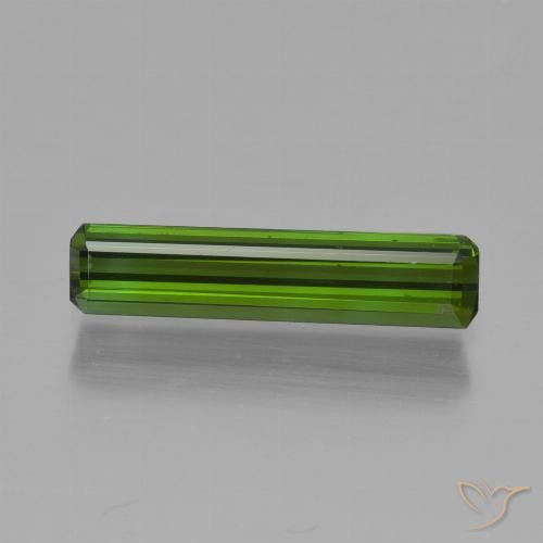 1.06ct Natürlicher tiefgrün Turmalin, Smaragdschliff, VS