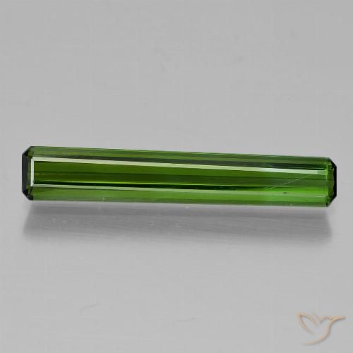 1.48ct Natürlicher dunkelgrün Turmalin, Smaragdschliff, VVS