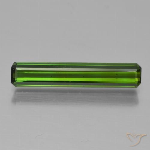 1.41ct Natürlicher dunkelgrün Turmalin, Smaragdschliff, VVS-VS