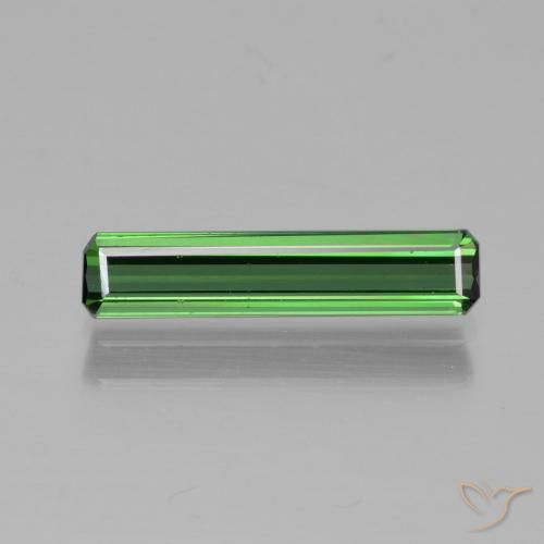 1.22ct Natürlicher tiefgrün Turmalin, Smaragdschliff, VVS-VS