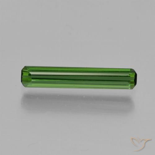 0.84ct Natürlicher Mittelgrün Turmalin, Smaragdschliff, VVS-VS