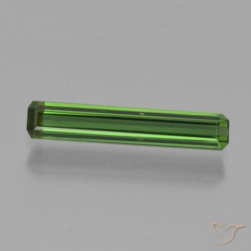 0.98ct Natürlicher tiefgrün Turmalin, Smaragdschliff, VVS