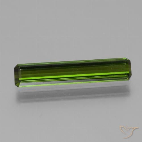 1.72ct Natürlicher Algengrün Turmalin, Smaragdschliff, VVS