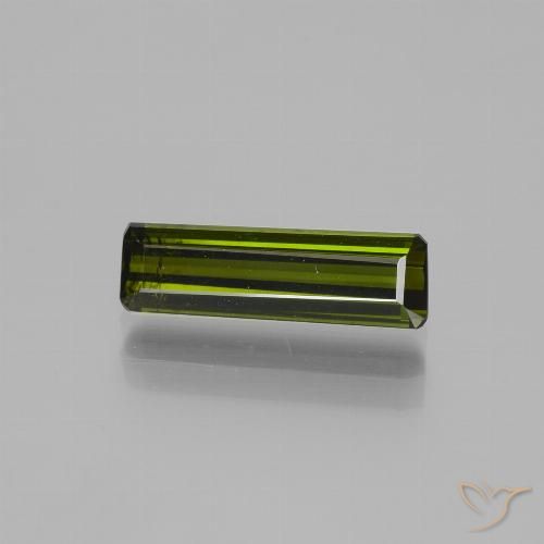 1.60ct Natürlicher Mittelgrün Turmalin, Smaragdschliff, VS
