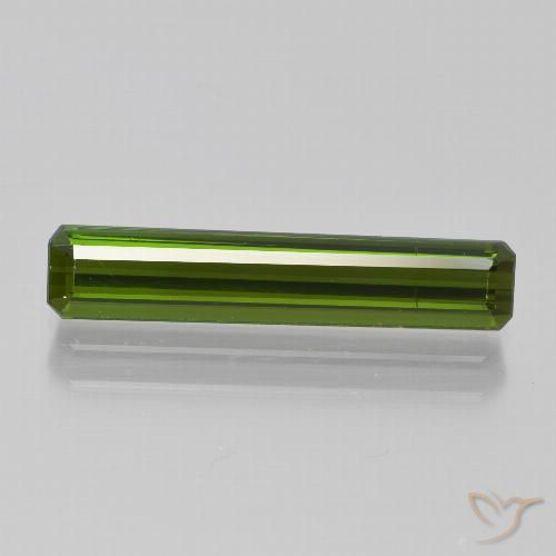2.10ct Natürlicher Mittelgrün Turmalin, Smaragdschliff, VVS-VS