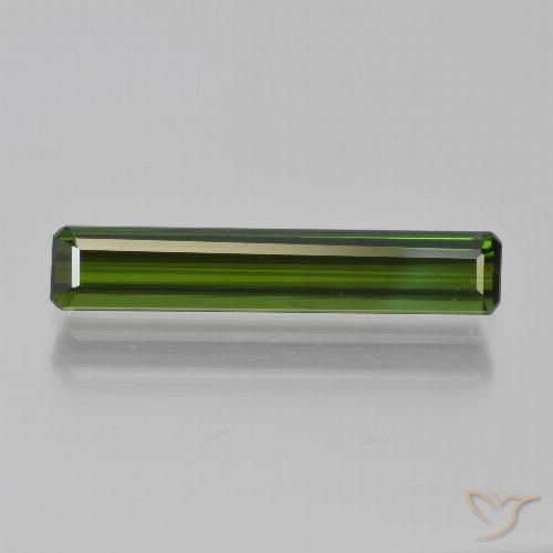 1.79ct Natürlicher Tiefes Waldgrün Turmalin, Smaragdschliff, VVS