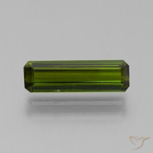 1.49ct Natürlicher tiefgrün Turmalin, Smaragdschliff, VVS-VS