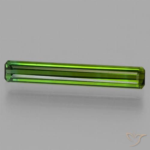 1.72ct Natürlicher dunkelgrün Turmalin, Smaragdschliff, VVS-VS